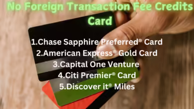 No Foreign Transaction Fee Credits card
